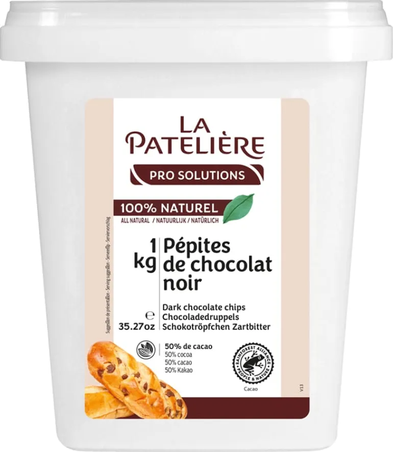 Pépites de chocolat noir 50% 1 kg La Patelière
