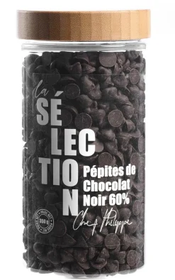 Pépites de chocolat noir 60% Sélection Chef Philippe 350 g Valrhona