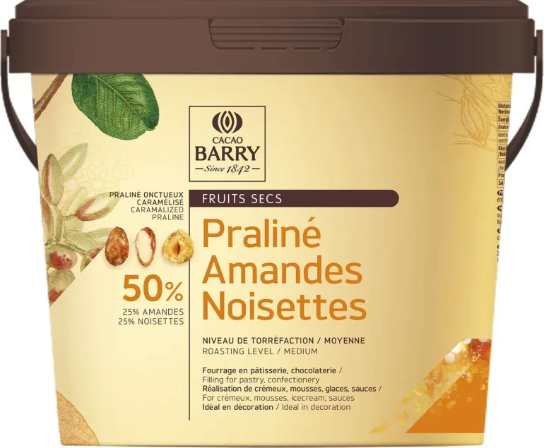 Praliné amandes/noisettes 50% 1 kg Cacao Barry