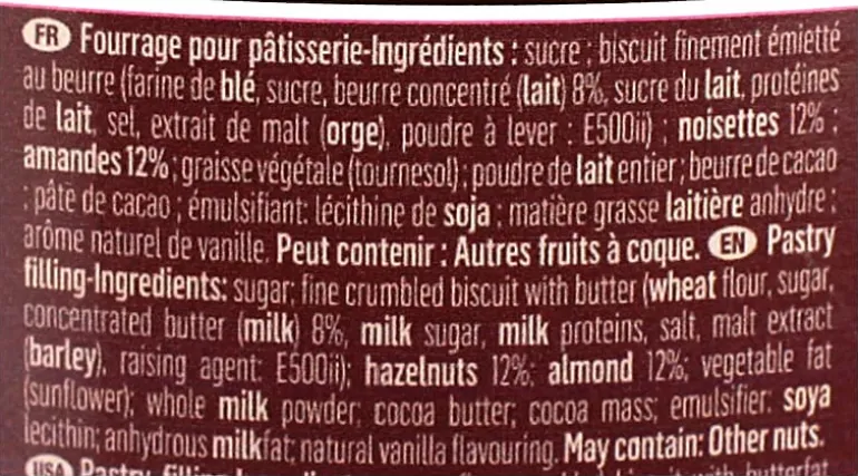 Pralin feuilletine 1 kg Cacao Barry