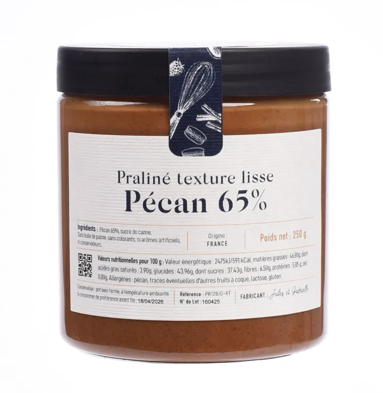 Praliné pécan 65% texture lisse 250 g Meilleur du Chef