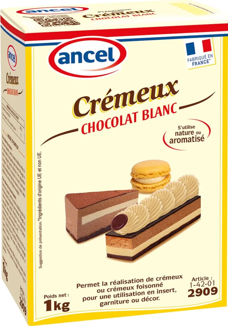Préparation pour crémeux chocolat blanc 1 kg Ancel