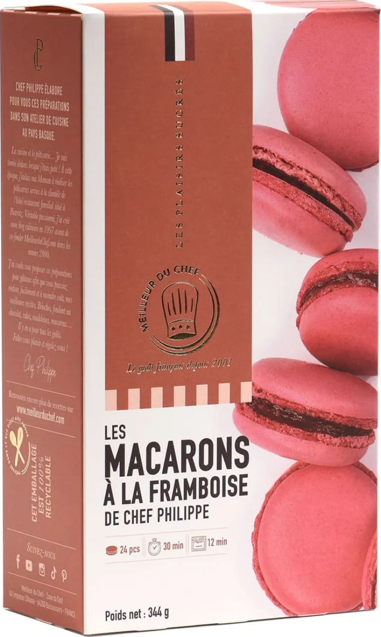Préparation pour macarons framboise de Chef Philippe 344 g Meilleur du Chef
