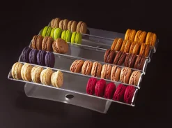 Présentoir à macarons 5 rangs 32,5 x 31,5 cm
