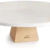 Présentoir Naturale bois et marbre Ø 30 cm Lacor