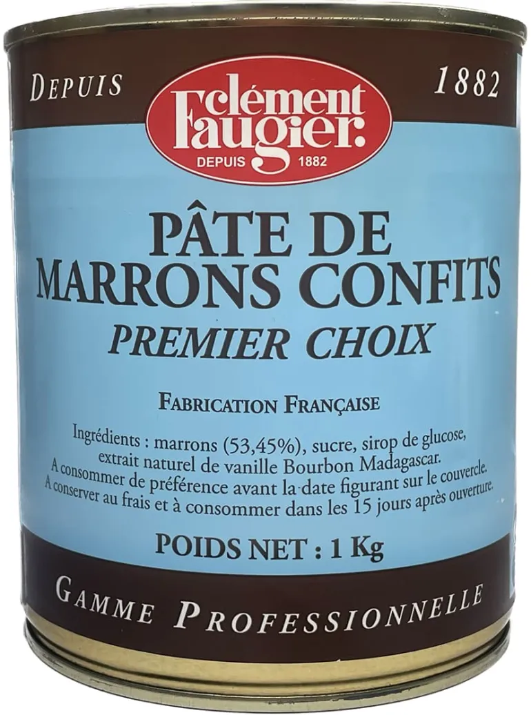 Pâte de marrons confits vanillés Premier choix 1 kg Clément Faugier