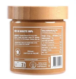 Pâte de noisette Piémont 100% 250 g Comptoir du Praliné