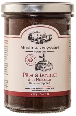 Pâte à tartiner à la noisette 210 g Moulin de la Veyssière