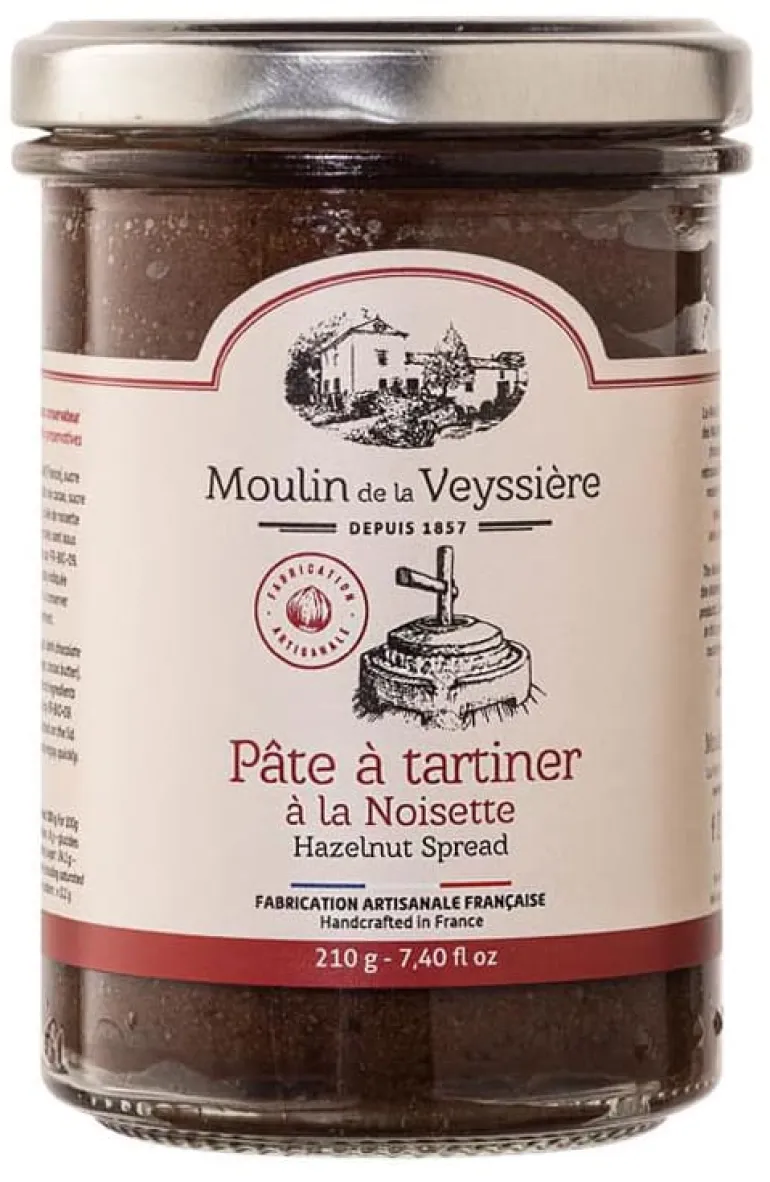 Pâte à tartiner à la noisette 210 g Moulin de la Veyssière