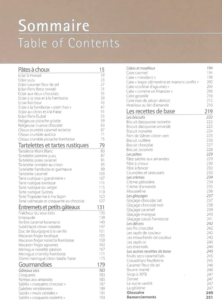 Pâtisseries et gourmandises, tendances et traditions Stéphane Glacier