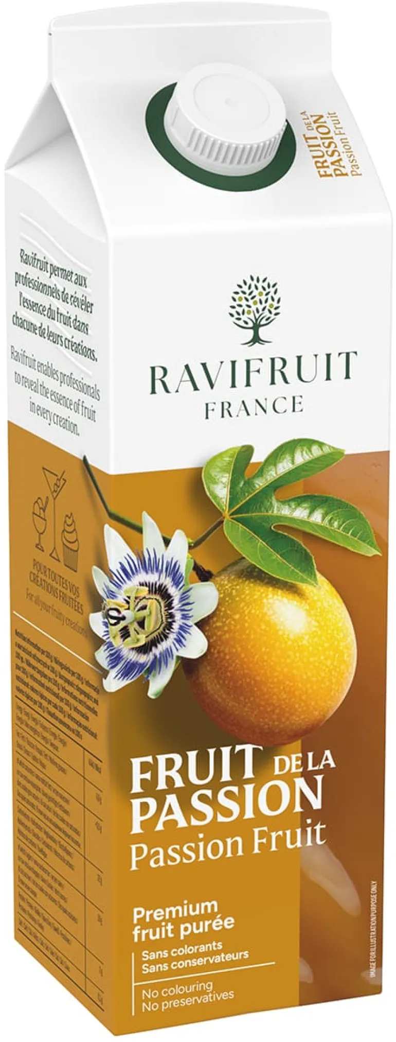 Purée de fruit de la passion 1 kg Ravifruit