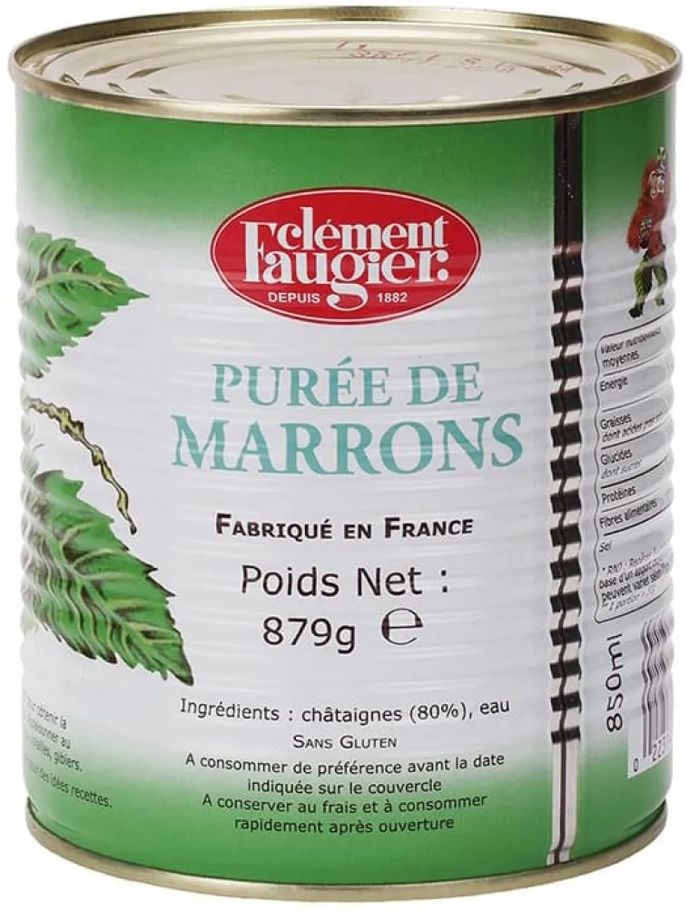 Purée de marrons 100% naturelle 879 g Clément Faugier