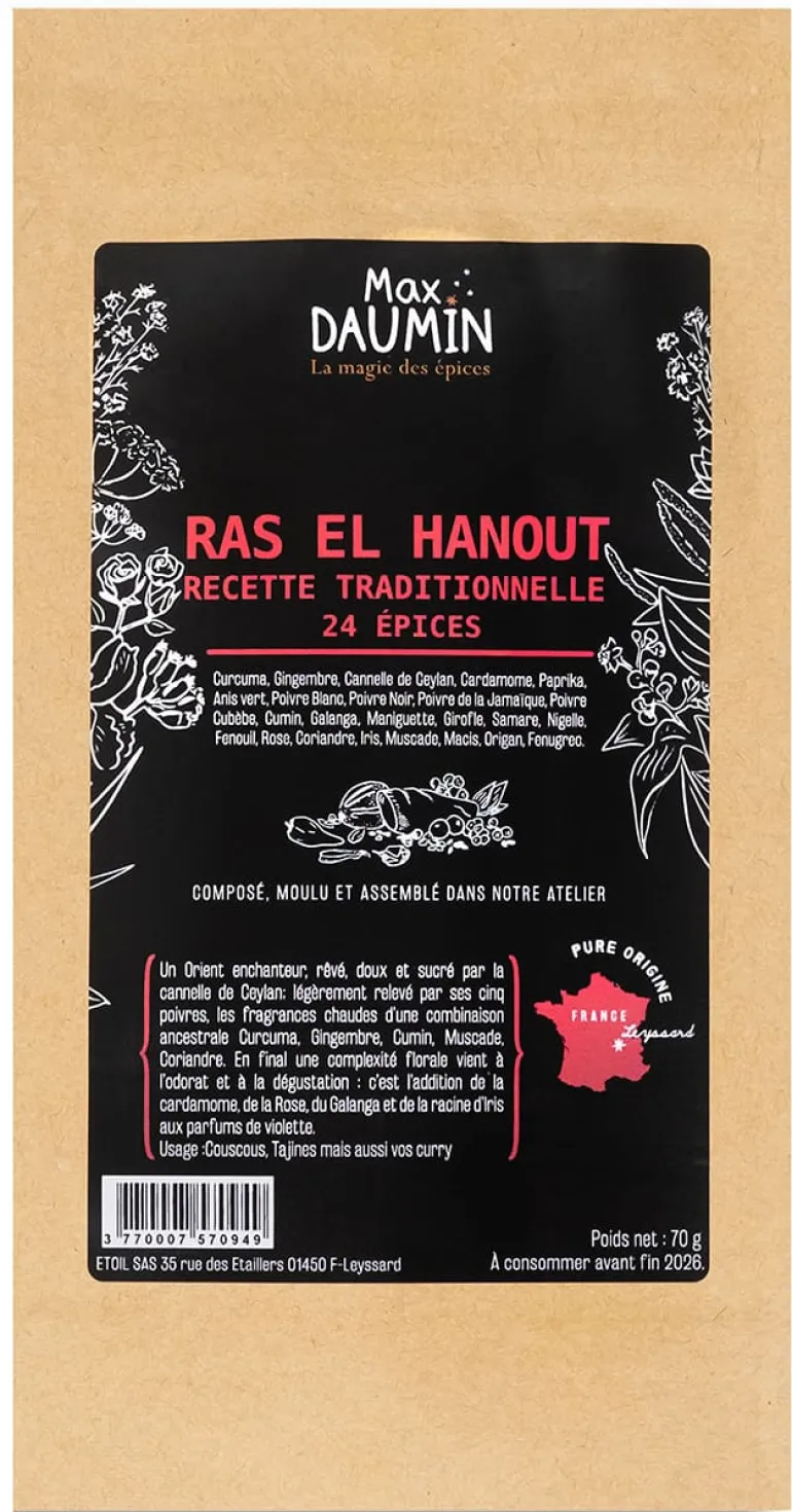 Ras el Hanout Recette Traditionnelle 70 g Max Daumin