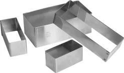 Rectangle inox 6 x 3 x ht 3 cm Gobel