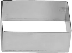 Rectangle inox 12 x 6 x ht 4,5 cm Gobel
