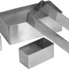 Rectangle inox 16 x 8 x ht 4,5 cm Gobel