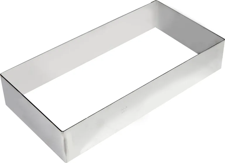 Rectangle inox 20 x 10 x ht 4,5 cm Gobel