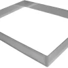 Rectangle inox 40 x 30 x ht 3 cm Mallard Ferrière