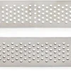 Rectangle à tarte perforé inox Bord arrondi 10 x 6 cm Patisse