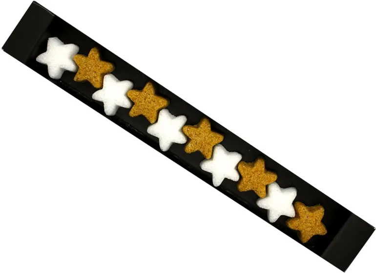 Réglette de sucres 10 Mini étoiles Ercus Sucre
