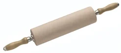 Rouleau à pâtisserie en hêtre poignées sur roulement 58 cm