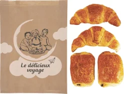 Sac à croissants kraft (x 1000) N°106 6 croissants
