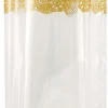 Sachets polypropylène fond carton (x 100) dentelle or 12 x 27,5 cm
