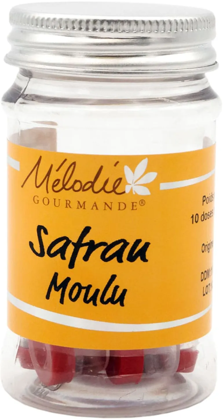 Safran en poudre 10 doses de 0,1 g Mélodie Gourmande