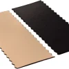 Semelle à bûche or & noir bords festonnés 24 x 10 cm (x 10) Tradiser