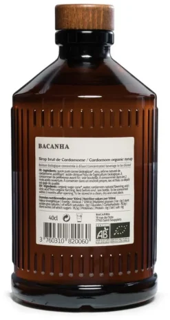Sirop Bio cardamome 40 cl Bacanha