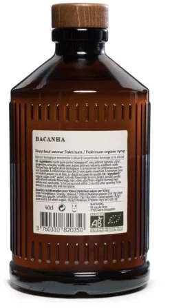 Sirop Bio falernum 40 cl Bacanha