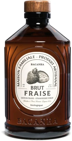 Sirop Bio fraise 40 cl Bacanha
