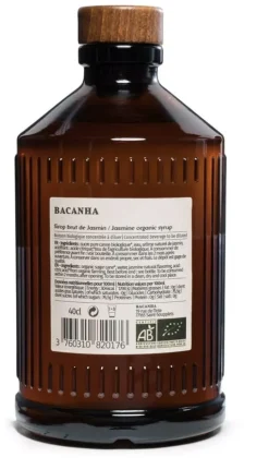 Sirop Bio jasmin 40 cl Bacanha