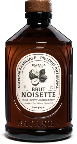 Sirop Bio noisette 40 cl Bacanha