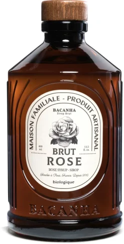 Sirop Bio rose 40 cl Bacanha
