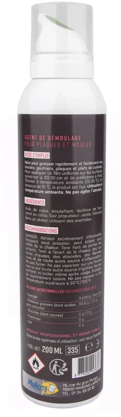 Spray de démoulage Graiss'Vit 200 ml Malcos