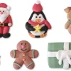 Sujets en sucre Assortiment Noël x 6 Modécor