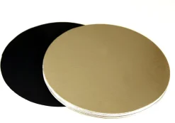 Support gâteau carton rond or et noir Ø 24 cm (x 100) Meilleur du Chef