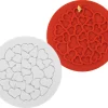 Tapis décor silicone love Ø 18 cm x ht 1.5 mm Silikomart