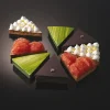 Tarte en triangles individuels Découpoir triangle décor Matfer