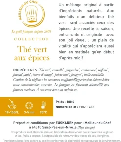 Thé vert aux épices 90 g Euskaren