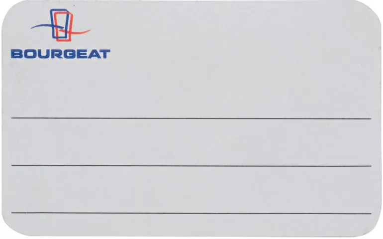 Étiquette d'identification HACCP (x 250) pour bacs gastronorme 7,1 x 5,1 cm