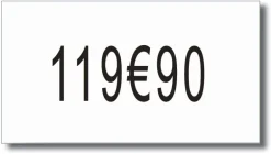 Étiquettes 1 ligne (8 rouleaux)