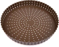 Tourtière cannelée fond perforé mobile Ø 24 cm Gobel