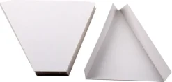 Triangle rainé (x 250) carton blanc 16 x 12 cm Mallard Ferrière