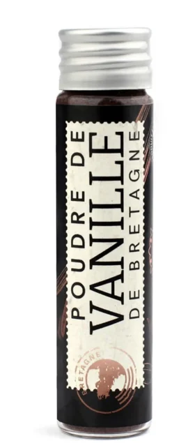 Vanille en poudre de Bretagne tube de 10 gr Vanille de Bretagne