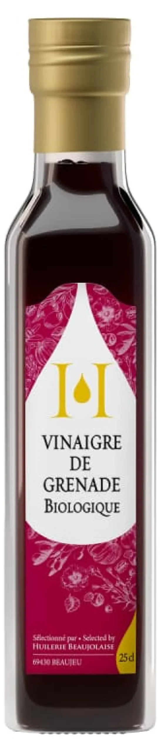 Vinaigre de grenade Bio 25 cl Huilerie Beaujolaise