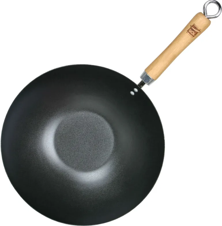 Wok acier anti-adhésif à fond plat Ø 30 cm Dexam