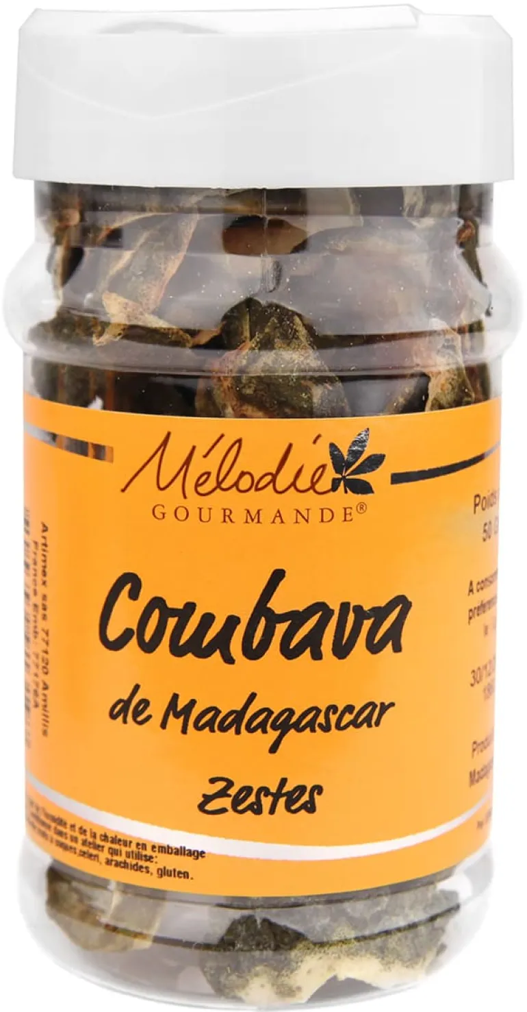 Zestes de Combava entiers 50 g Mélodie Gourmande